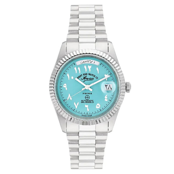 West End Automatic Analog The Classics 6828.10.3377N Turquoise Dial 37mm Stainless Steel Unisex Watch