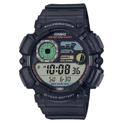 Casio Sports Digital WS-1500H-1AVDF Black Display Dial Resin Strap Men's Watch