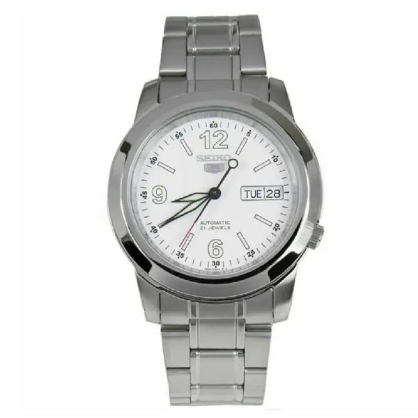 Seiko 5 SNKE57J1 Automatic 21 Jewels White Dial 38mm Stainless Steel Men's Watch