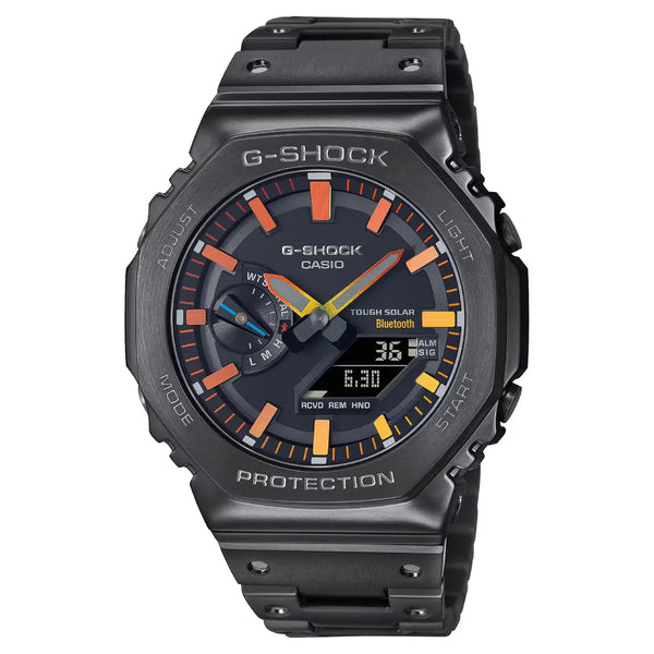Casio G-Shock Analog-Digital GM-B2100BPC-1ADR CasiOak Bluetooth & Gradation Dial Black Stainless Steel Men's Watch