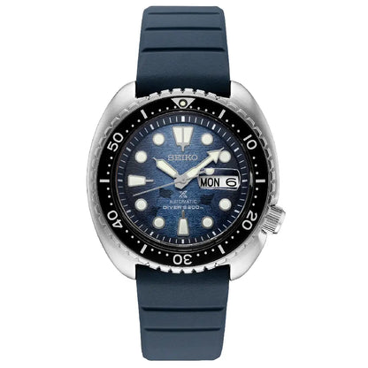Seiko Prospex SRPF77K1 Automatic Diver "Save the Ocean" Special Edition Blue Dial 45.0mm Silicone Strap Men's Watch