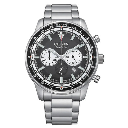 Citizen Eco-Drive CA4500-91E Chronograph Black Dial 44mm Stainless Steel Men's Watch