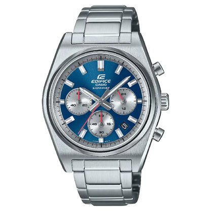 Casio Edifice Standard Chronograph EFB-730D-2AV Blue Dial 40mm Stainless Steel Men's Watch