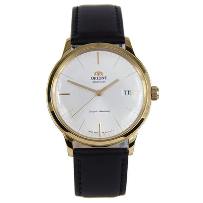 Orient Bambino Version 2 "Classic" SAC0000BW0 White Dial 40.5mm Leather Strap Men's Watch
