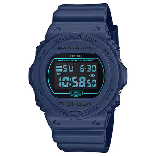 Casio G-Shock 45mm DW-5700BBM-2 Digital Dial 45mm Navy Resin Men's Watch
