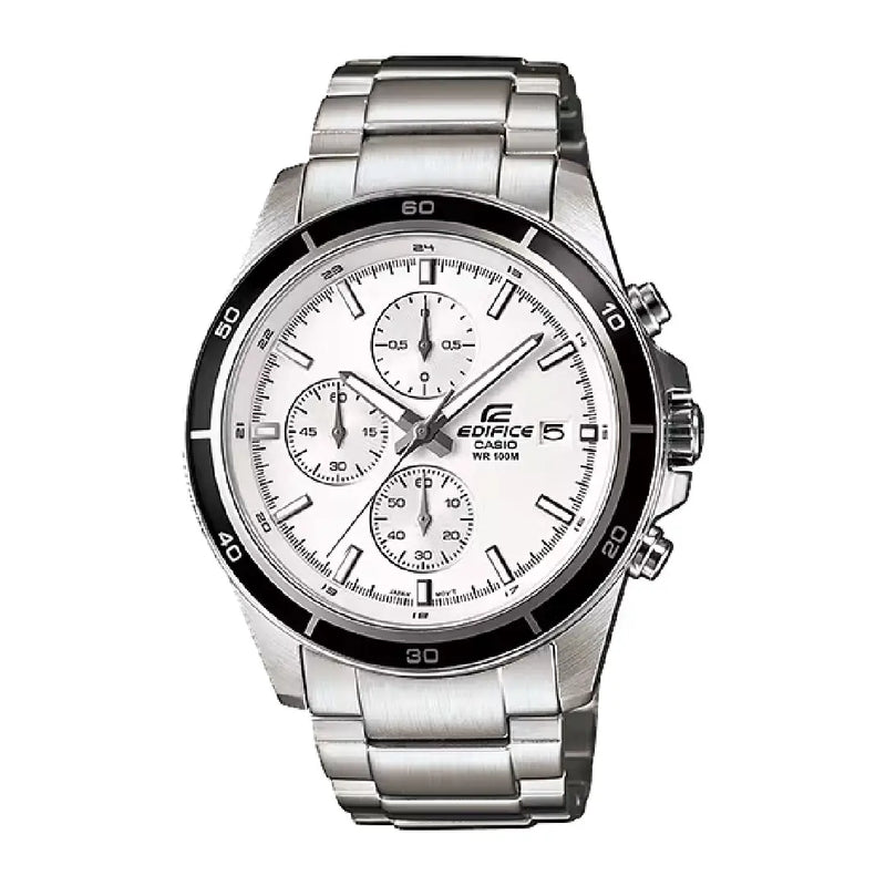 Casio  Edifice Chronograph EFR-526D-7AVUDF White Dial 43mm  Stainless Steel Men's Watch