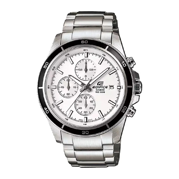 Casio  Edifice Chronograph EFR-526D-7AVUDF White Dial 43mm  Stainless Steel Men's Watch