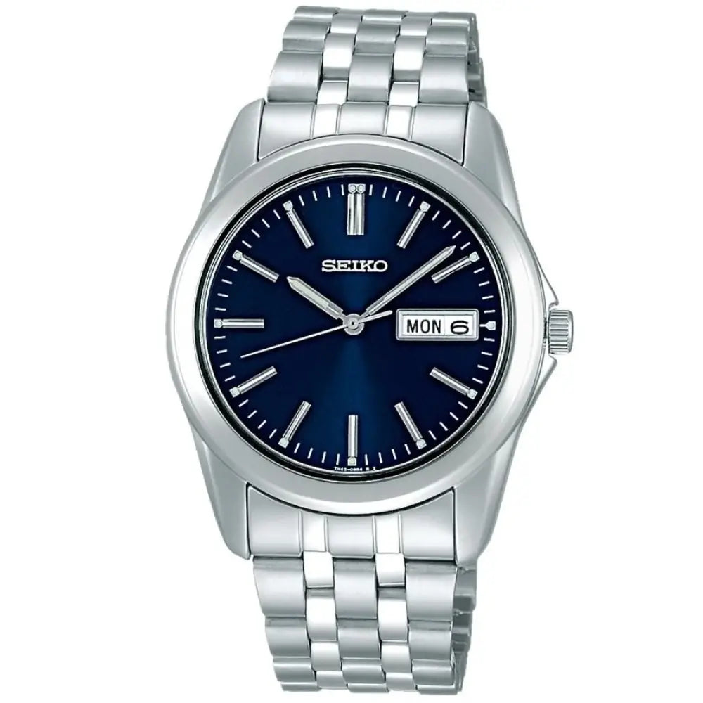Seiko Spirit SCXC011 Navy Blue Dial 37.9mm Stainless Steel Men's Watch