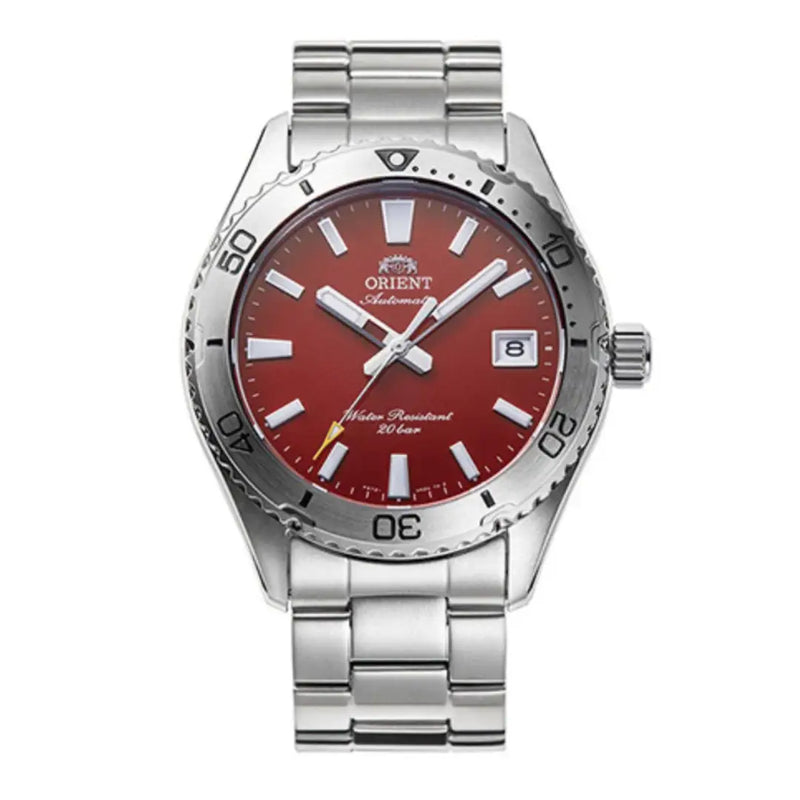 Orient Sports Automatic RA-AC0Q09R30B Mako 40 Red Dial 39.9mm Stainless Steel Men's Watch