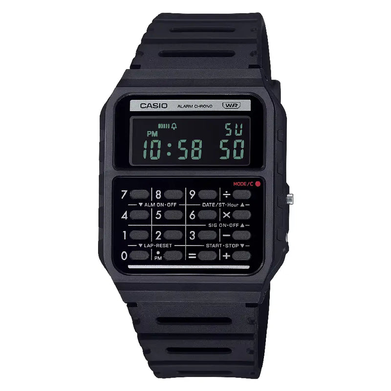 Casio Vintage Digital CA-53WB-1BDF Black Dial Resin Strap Unisex Watch