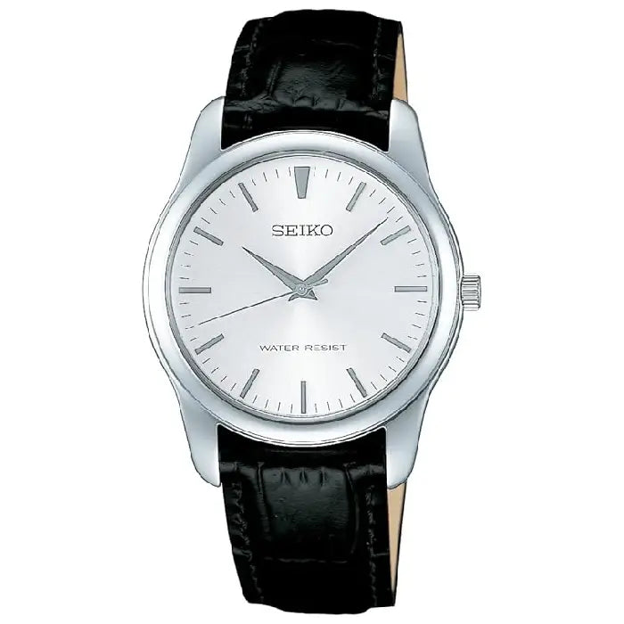 Seiko Selection Spirit SCXP031 White Dial 35mm Leather Strap Men's Watch