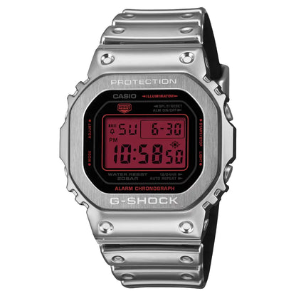 Casio G-Shock 43.2mm GM-5600YRA-8 "Fine Metallic" Red Dial Silicone Strap Men's Watch