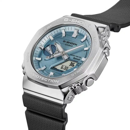 Casio G-Shock G-Steel GBM-2100A-1A2DR Blue Dial Stainless Steel Men's Watch