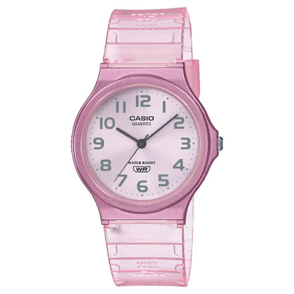 Casio Collection Analog MQ-24S-4BDF Pink Dial Resin Strap Unisex Watch