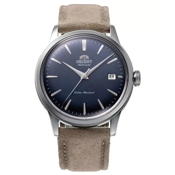 Orient Classic Bambino RA-AC0M12L30B 38.4mm Blue Dial Leather Strap Men's Watch