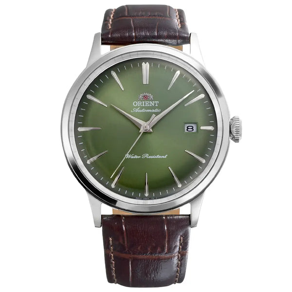 Orient Classic Bambino Automatic RA-AC0029E Green Gradation Dial 40.5mm Leather Strap Men's Watch