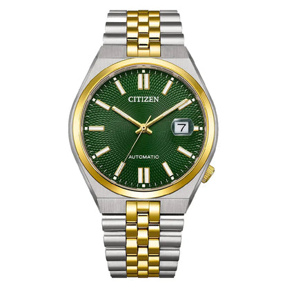 Citizen "Tsuyosa 60" NK0024-54X Mechanical Automatic Green Dial 40mm Stainless Steel Men's Watch