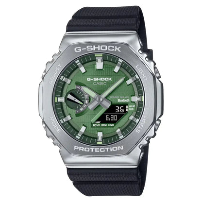 Casio G-Shock G-Steel GBM-2100A-1A3DR Green Dial Stainless Steel Men's Watch