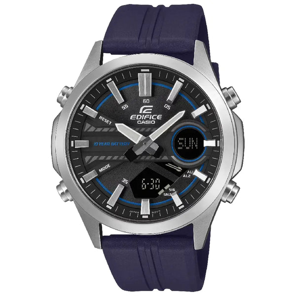 Casio Edifice EFV-C120P-1A2 Black Dial 45mm Resin Strap Men's Watch
