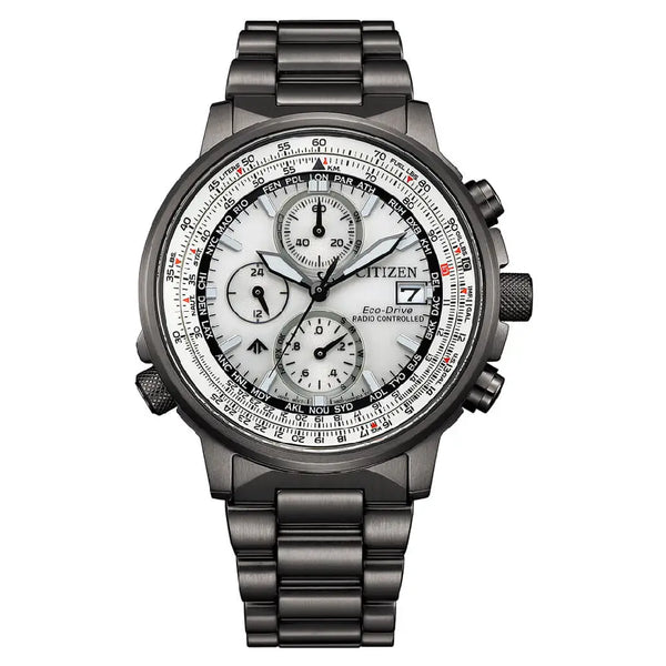 Citizen Eco-Drive AT8304-57A Promaster Navihawk A-T Silver Dial 41mm Stainless Steel Men's Watch
