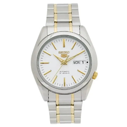 Seiko 5 Automatic SNKL47K1 White Dial Two-Tone 37mm Stainless Steel Men's Watch