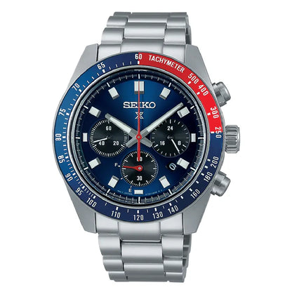 Seiko Prospex SSC913P1  Solar Chronograph "Speedtimer Pepsi" Blue Dial 41.4mm Stainless Steel Men's Watch