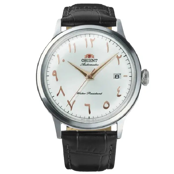 Orient Classic Bambino Automatic RA-AC0038S White Arabic Dial 40.5mm Leather Strap Men's Watch