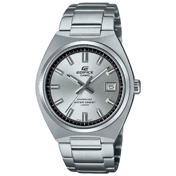 Casio Edifice EFB-109D-7AV Silver Sun-Ray Dial 38.5mm Stainless Steel Men's Watch