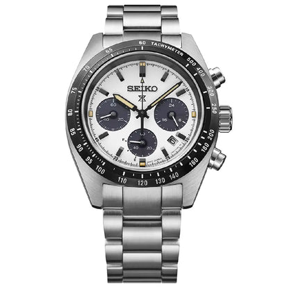 Seiko Prospex Speedtimer SSC961P1 Youngtimer "Seitona / Panda" Solar Chronograph White Dial 39mm Stainless Steel Men's Watch