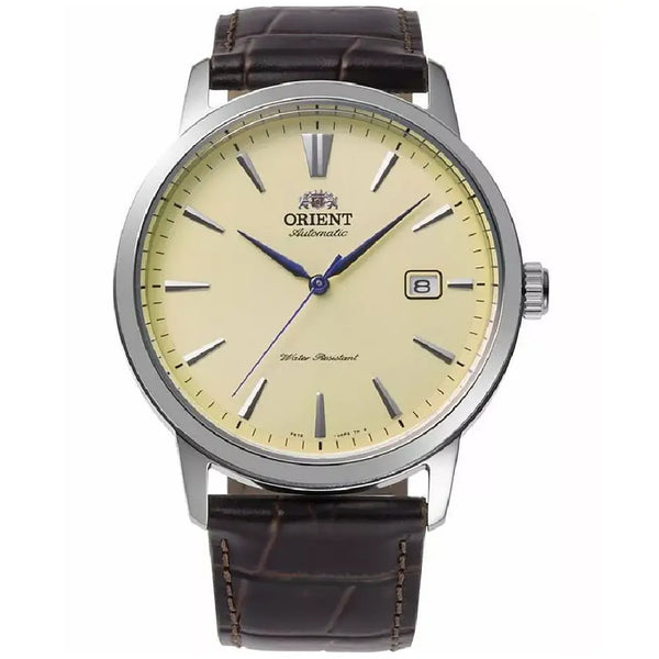 Orient Contemporary Automatic RA-AC0F16S30B Ivory Dial 41.6mm Leather Strap Men's Watch