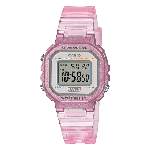 Casio Ladies Digital LA-20WHS-4ADF Pink Dial Resin Strap Women's Watch