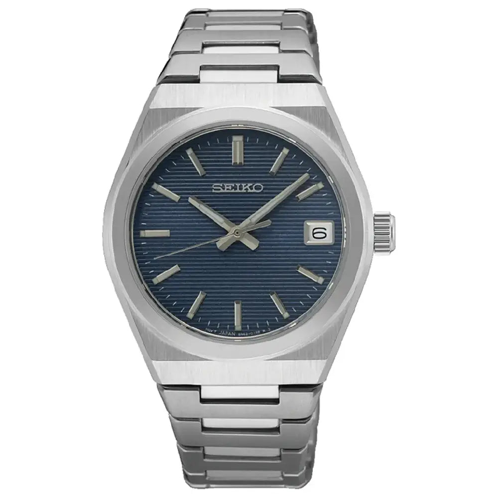 Seiko Neo Classic Quartz SUR575P1 Blue Dial 34mm Stainless Steel Women's Watch
