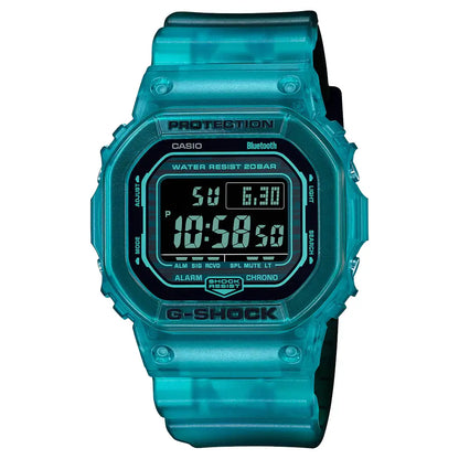 Casio G-Shock DW-B5600G-2DR Digital Dial 43mm Translucent Blue Resin Men's Watch