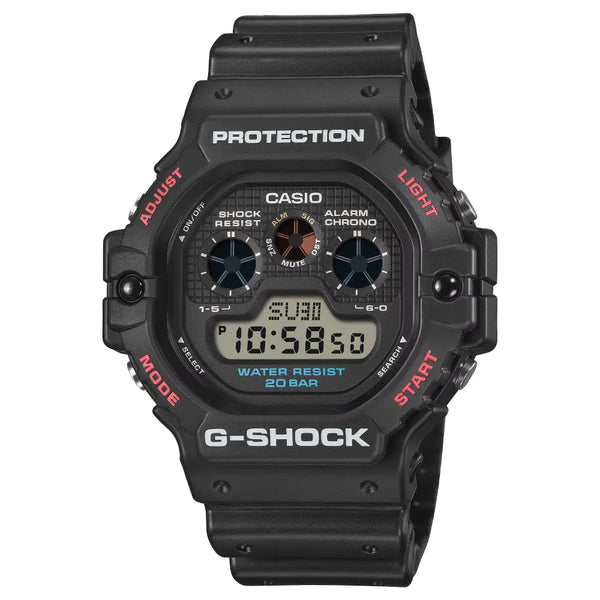 Casio G-Shock Tri-Graph Digital DW-5900U-1D Black Digital Dial 47mm Resin Strap Men's Watch
