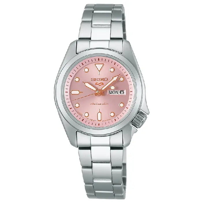 Seiko 5 Sports SKX Series SRRA003 Copper Pink Dial 28mm Stainless Steel Women's Watch