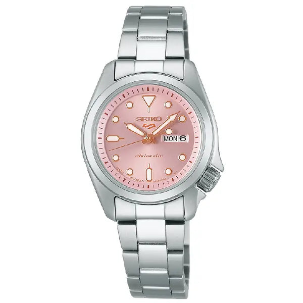 Seiko 5 Sports SKX Series SRRA003 Copper Pink Dial 28mm Stainless Steel Women's Watch