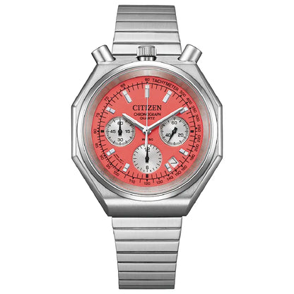 Citizen Record Label Playground Edition AN3700-89Z Red Dial 38mm Stainless Steel Men's Watch