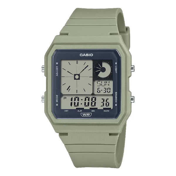 Casio Youth Digital LF-20W-3ADF Green Dial Resin Strap Unisex Watch