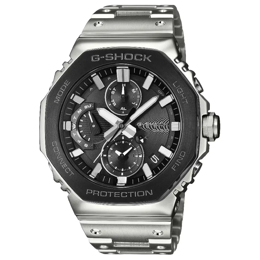 Casio G-Shock Full Metal CasiOak Chronograph GMC-B2100BT-1A Black Dial 46.3mm Stainless Steel Men's Watch