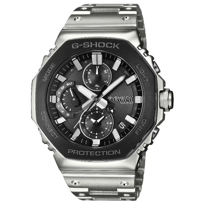 Casio G-Shock Full Metal CasiOak Chronograph GMC-B2100BT-1A Black Dial 46.3mm Stainless Steel Men's Watch