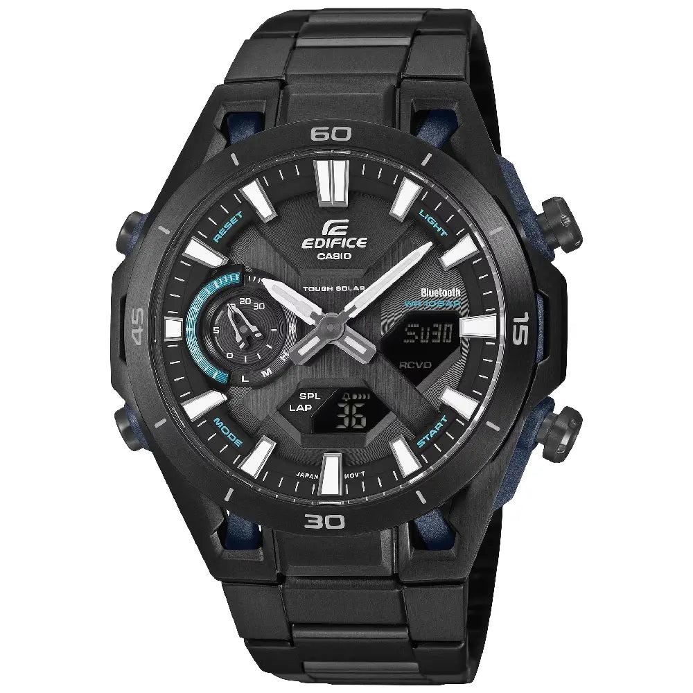 Casio Edifice Sospensione ECB-2300DC-1A Black Dial Stainless Steel Men's Watch