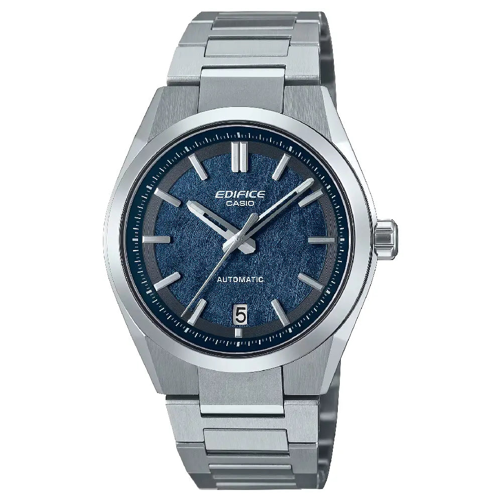 Casio Edifice Automatic EFK-100YD-2A Blue Texture Dial 39mm Stainless Steel Men's Watch