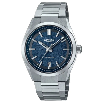 Casio Edifice Automatic EFK-100YD-2A Blue Texture Dial 39mm Stainless Steel Men's Watch