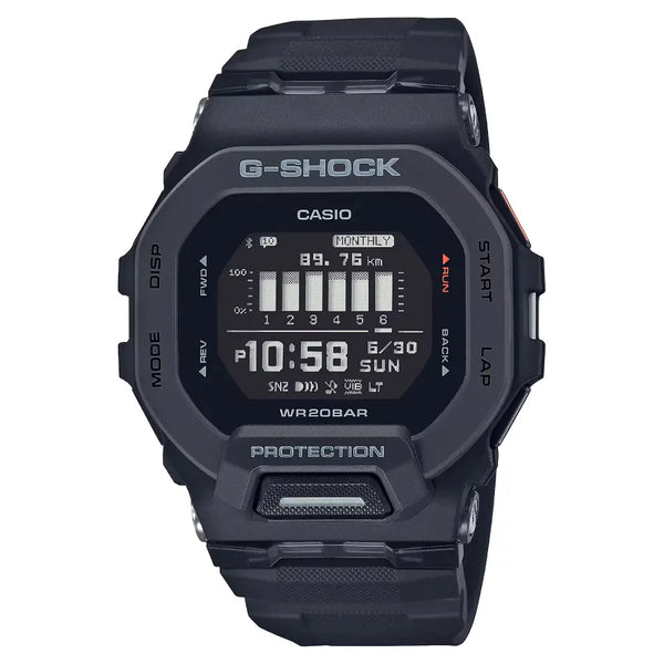 Casio G-Shock G-Squad GBD-200-1DR Black Dial Resin Men's Watch
