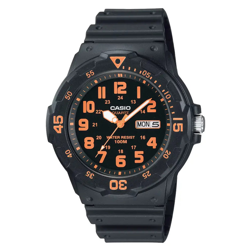 Casio Standard Analog Diver-Style MRW-200H-4BVDF Black Dial Resin Strap Men's Watch