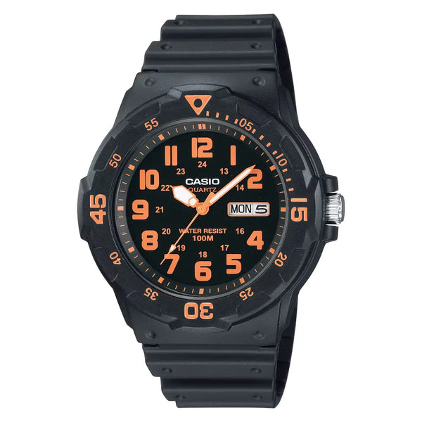 Casio Standard Analog Diver-Style MRW-200H-4BVDF Black Dial Resin Strap Men's Watch