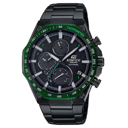 Casio Edifice EQB-1100XDC-1A Slim High-Spec Chronograph "Green Octagon" Stainless Steel Men's Watch