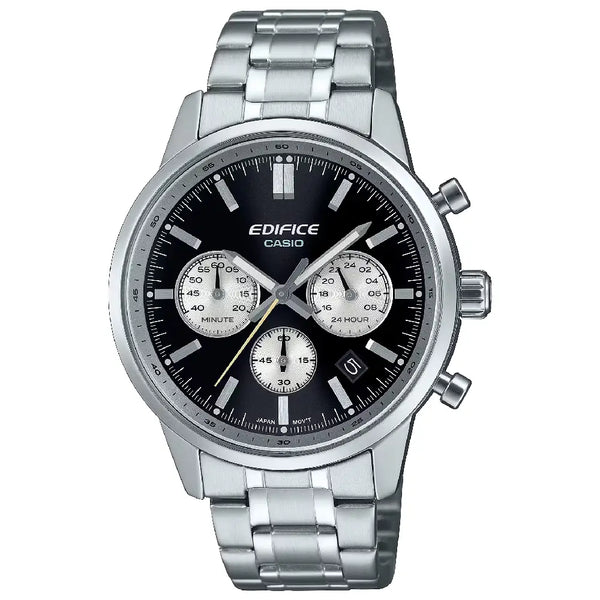 Casio Edifice EFR-575D-1A Chronograph Black Dial 40.5mm Stainless Steel Men's Watch
