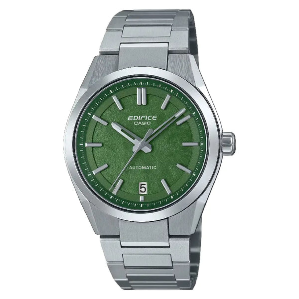 Casio Edifice Automatic EFK-100D-3ADR Carbon Green Dial 39mm Stainless Steel Men's Watch