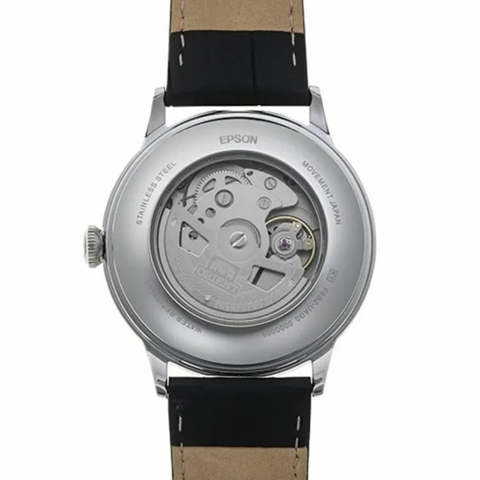 Orient RA-AK0701S Bambino Version 8 Automaic 40.5mm Leather Strap Men's Watch detail view